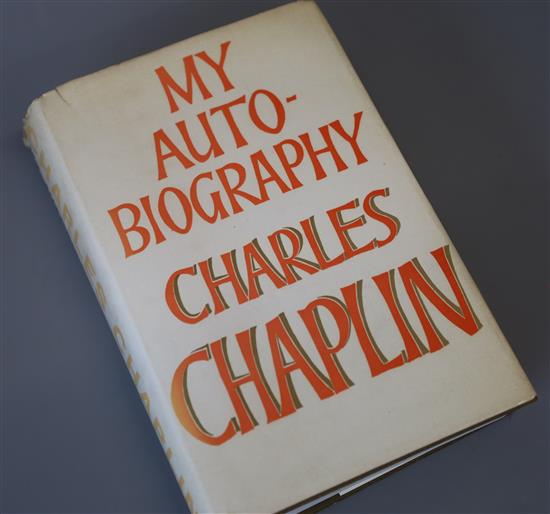 Chaplin, Charles - My Auto-biography, signed on half-title by the author, 8vo, cloth with unclipped d.j., the d.j. chipped a little at